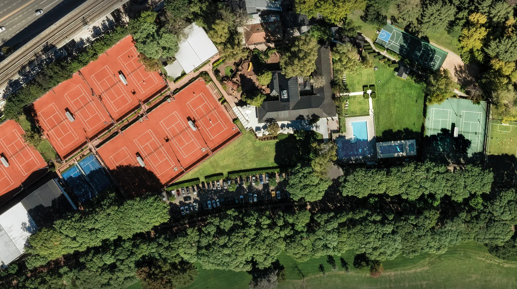 Vista aérea del predio — Racket Club